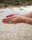Bracelet chaine et Cauri acier inoxydable