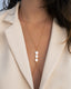 Chaine de corps perles d'eau douce plates