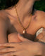 Collier grosse maille et cauris acier inoxydable