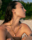 Collier grosse maille et cauris acier inoxydable