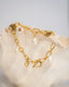 Bracelet breloque et perles d'eau douce plates