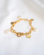 Bracelet breloque et perles d'eau douce plates
