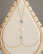 Chaine de corps perles de Tahiti et perle d'eau douce plate
