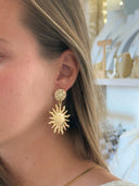 boucle oreille Sol vue porté Jubai Swimwear Guadeloupe