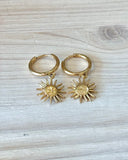 boucle oreille Solis bijou doré artisanal Jubai Swimwear Guadeloupe