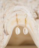 boucle oreille coquillage cauris doré bijou Jubai Swimwear Guadeloupe