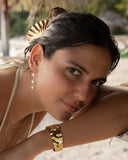 Freshwater pearl dangling earring