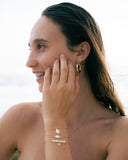 Bracelet chaine et Cauri acier inoxydable