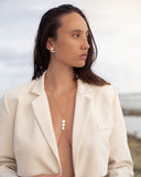 Chaine de corps perles d'eau douce plates