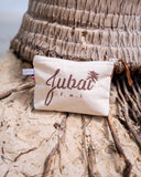 Jubai brown glitter beach clutch