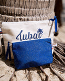 pochette de plage Jubai nuit pailletée artisanale Guadeloupe