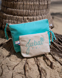 Pochette de plage Jubai menthe