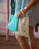 Pochette de plage Jubai menthe