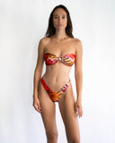haut bandeau Mystic hibiscus motif floral exclusif Jubai Swimwear Guadeloupe